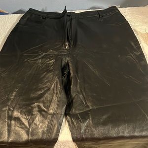 Black Leather Pants, XL